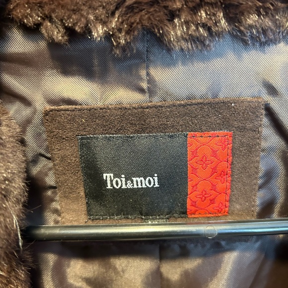 Brown fur jacket - Picture 6 of 8